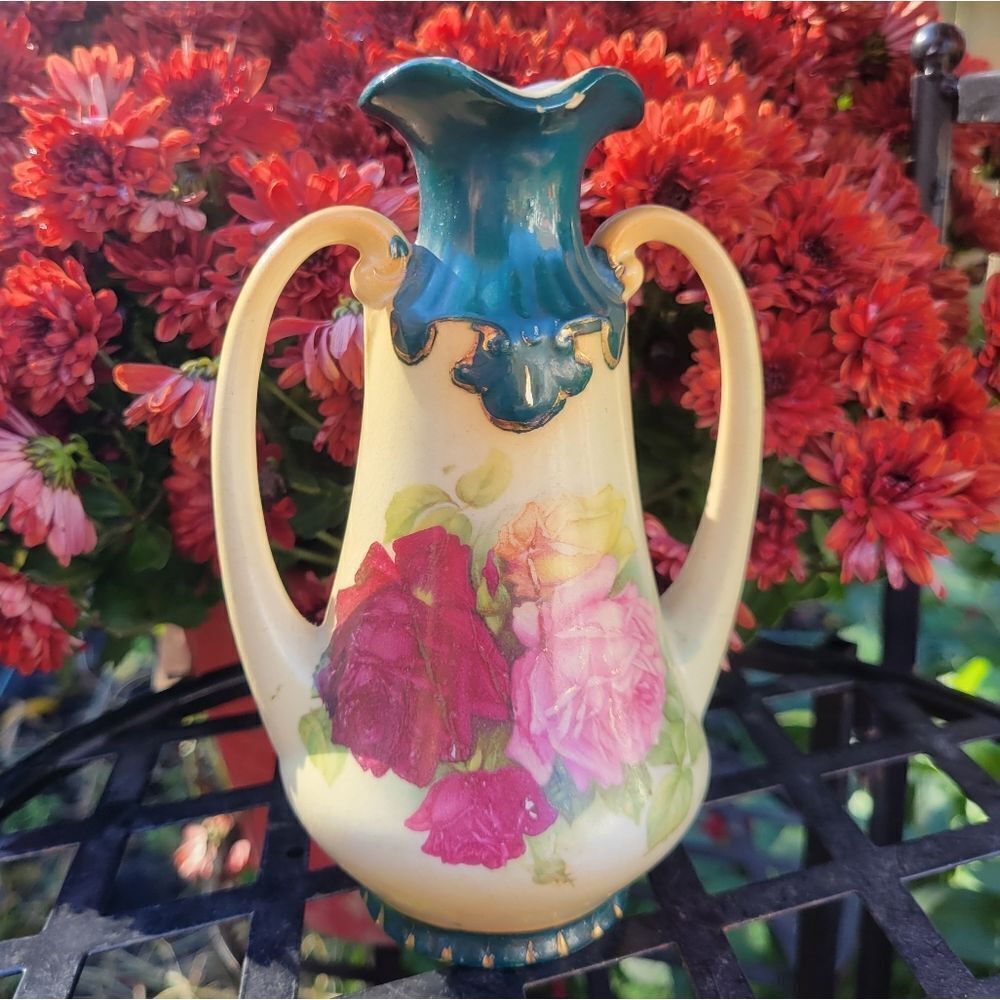 Vintage Hand Painted Bud Vase
